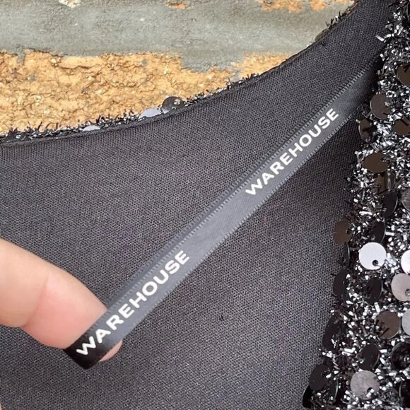 Warehouse London Sequin evening dress size 8 - Picture 10 of 14